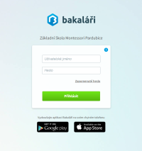 Přihlášení do Bakalářů